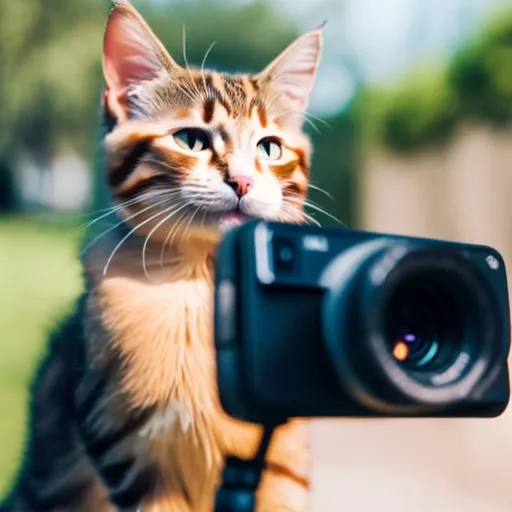 Prompt: cat vlogging
