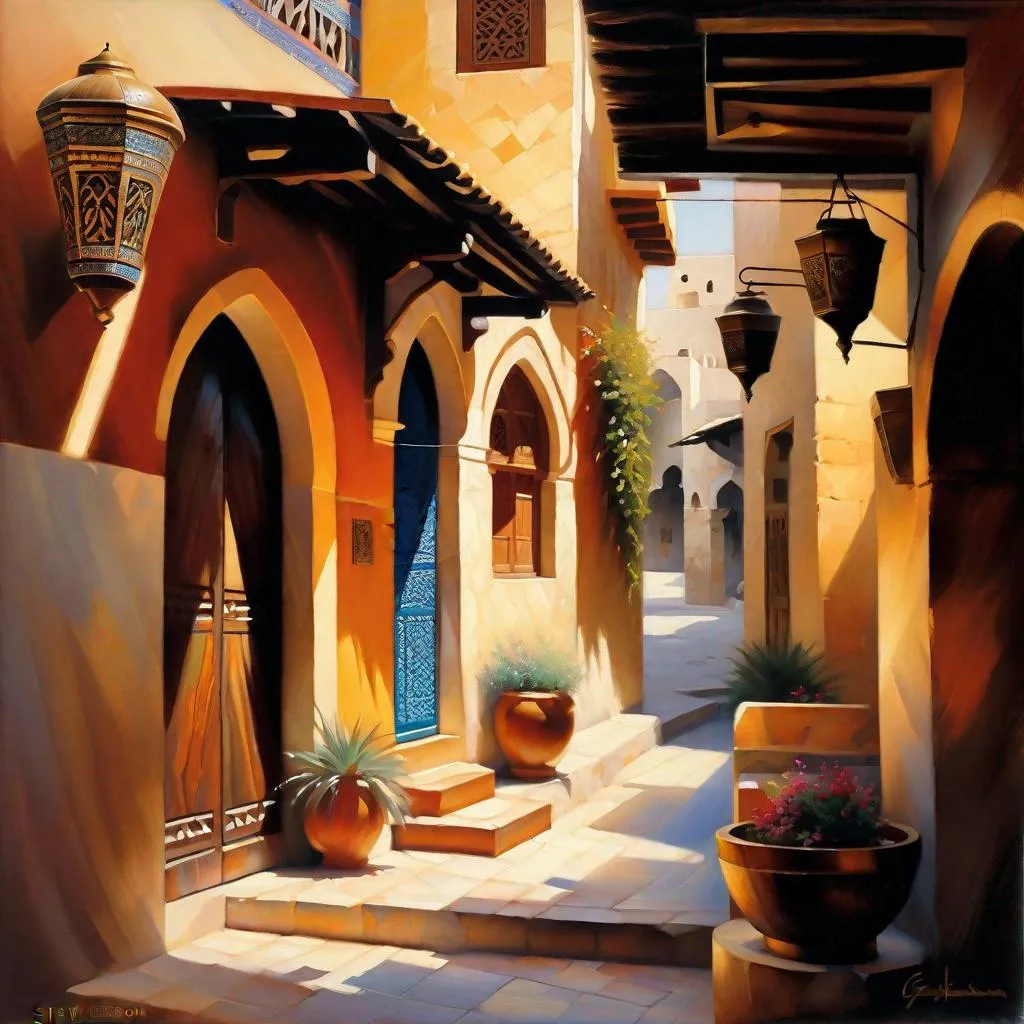 Prompt: Old Damascus, photorealistic, extremely detailed painting by Greg Rutkowski by Steve Henderson
