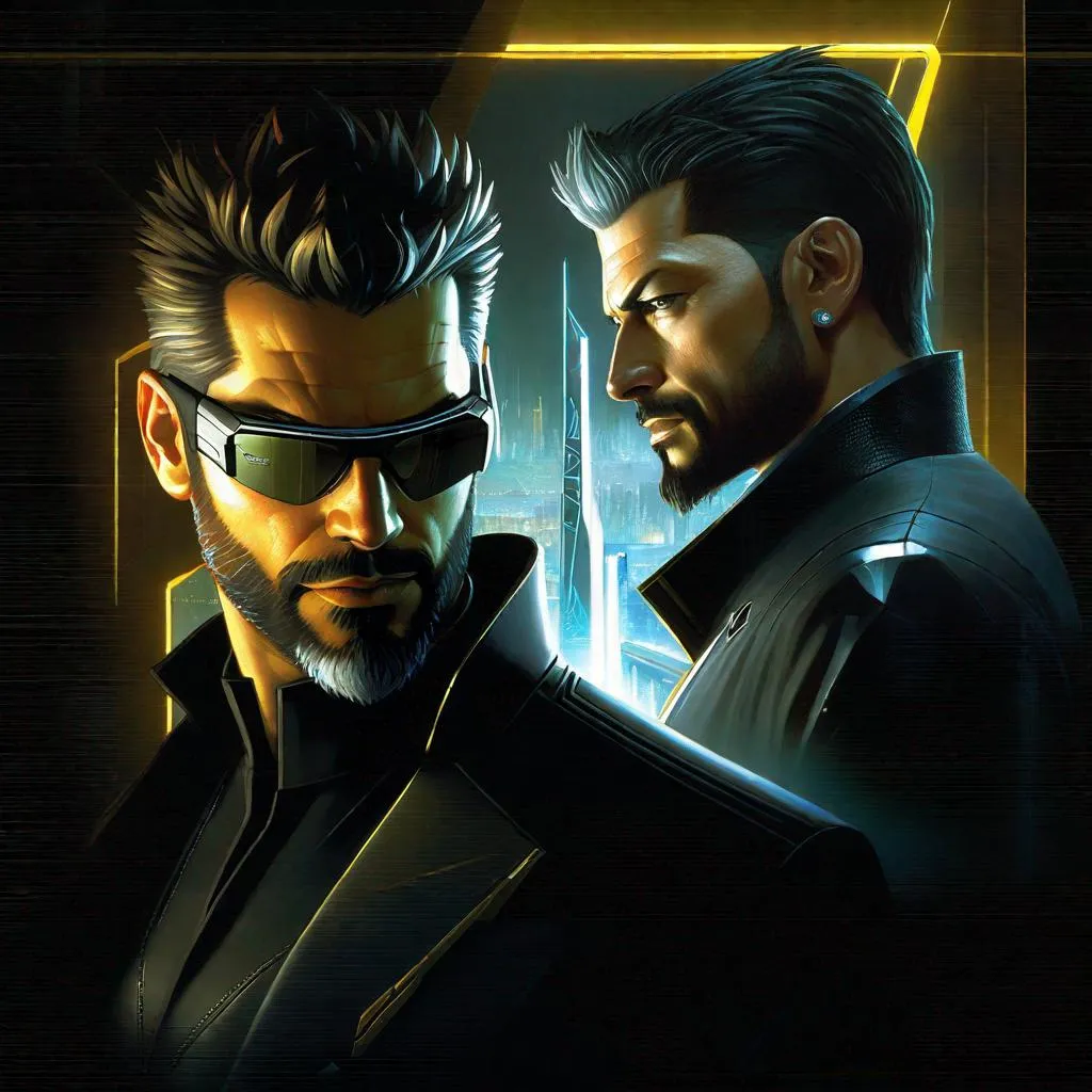 Prompt: Deus Ex, PC gameplay, 2000, 3D graphics, cyberpunk, dark, realistic, extremely detailed painting by Greg Rutkowski by Steve Henderson 