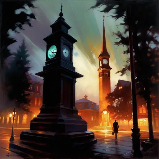 Prompt: Clock Tower 3 poster, horror game, montage, realistic, extremely detailed painting by Greg Rutkowski by Steve Henderson 