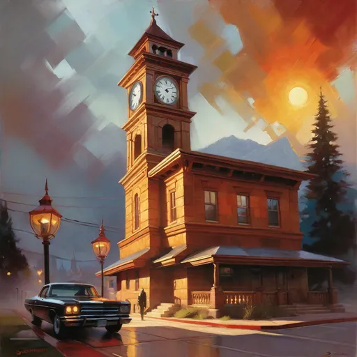 Prompt: Clock Tower 3 poster, horror game, montage, realistic, extremely detailed painting by Greg Rutkowski by Steve Henderson 