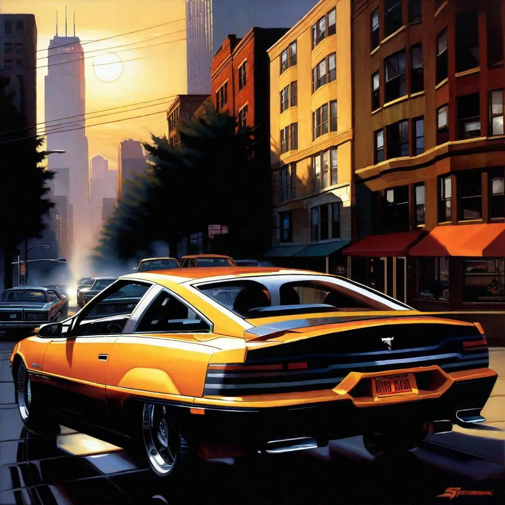 Prompt: Grand Theft Auto 3 poster, PS2, 2001, montage, realistic, extremely detailed painting by Greg Rutkowski by Steve Henderson 