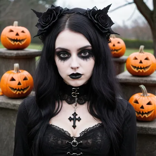 Prompt: goth halloween