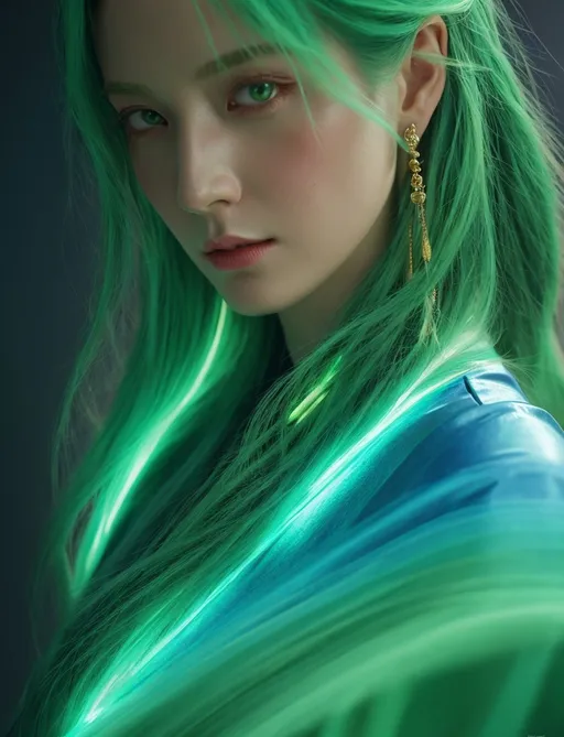 Prompt: sesshoumaru as a realistic very handsome man, light green eyes. Photorealistic Art by artgerm and Daniel gerhartz, josef kote, Tom Bagshaw, Vincent Van Gogh, Luis Ricardo Falero, artgerm , Katsushika Hokusai, artstation's huang guangjian, gil elvgren, sachin teng, Viktoria Gavrilenko. Iridescent glow, 3d. Photorealistic, 3d, extremely detailed