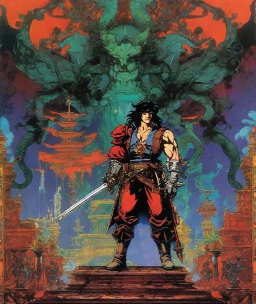 Prompt: videogamecore boba TeaSuperCastlevania by Ralph Bakshi, style raw