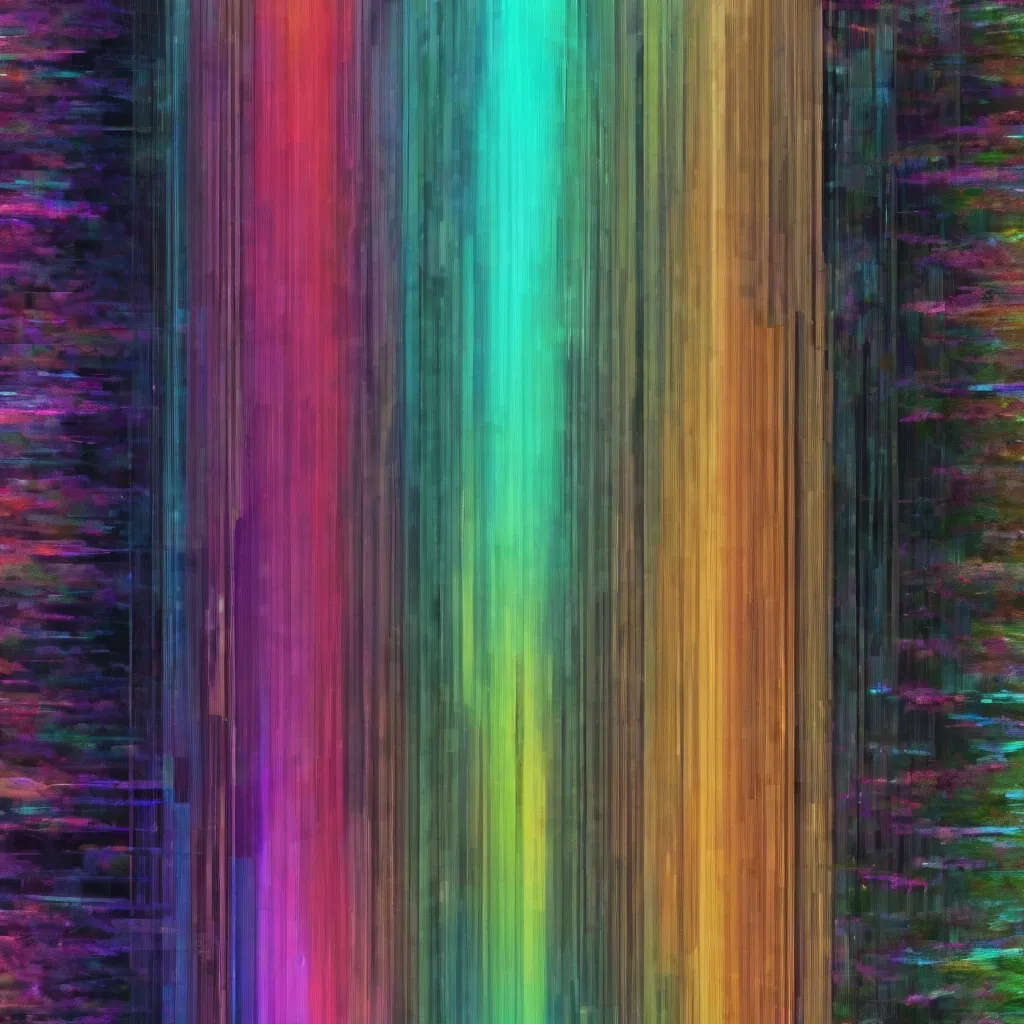 Prompt: carboniferous forest, glitched, glitch, noise, random colored and random textured, spontaneous lighting, random particles, chaotic textures, fractals, duality, color disruption occasional blur, distortion, image errors, artifacts, aberration, scanlines, slivers of television static, disintegration, rgb errors, null, void, inverted, censorship