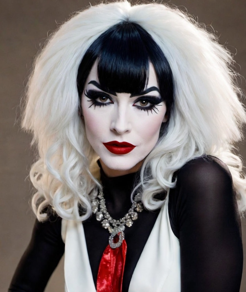 Prompt: cruella vaudeville --style raw