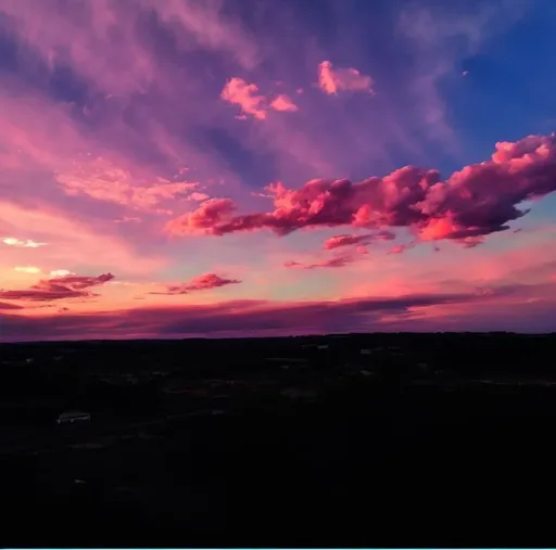 Prompt: Clouds
Pink blue orange purple sky