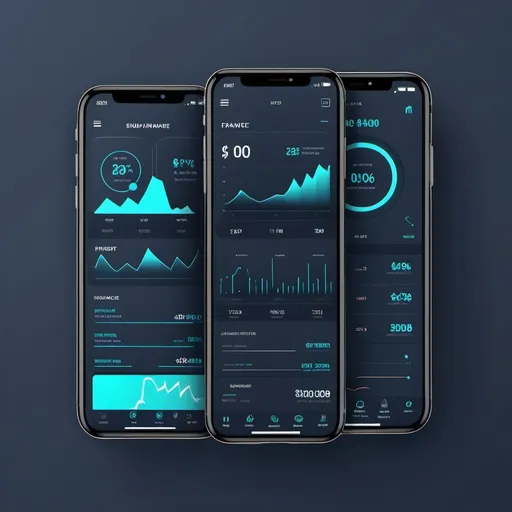 Prompt: Finance app design, professional and clean, flat style, intuitive UI, user-centric, modern.