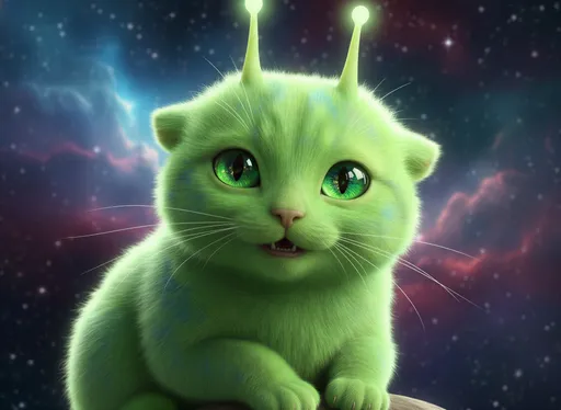 Prompt: @ALCyDGtTPPi6ac9GtK6mSpeaking To Me Hi How are you Im Alien Cat How Do you Like Me Like This 