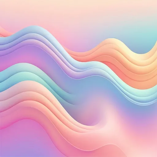Prompt: pastel gradient background for using IT software product, 3d wave pattern