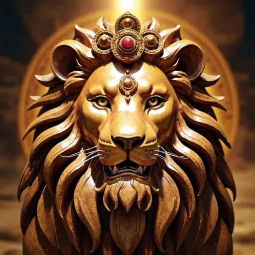 Prompt: Lion god