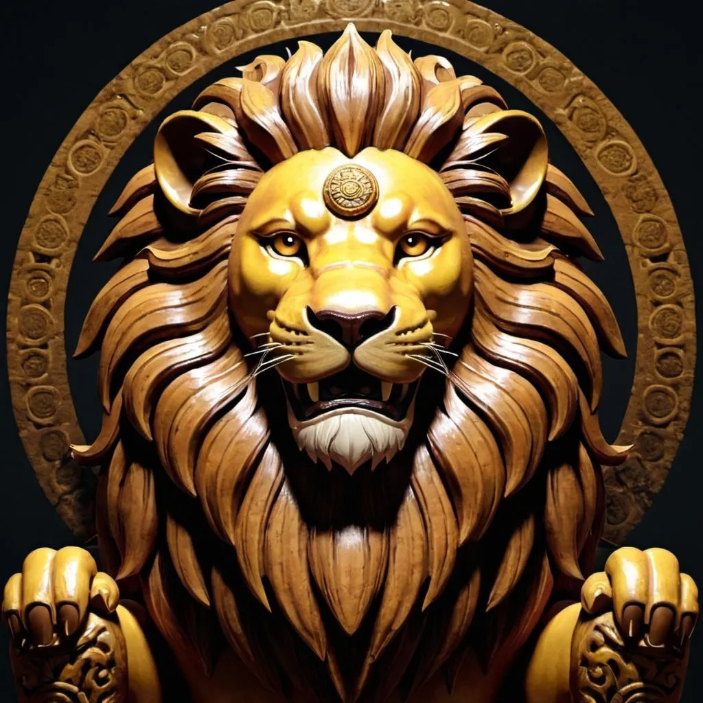 Prompt: Lion god