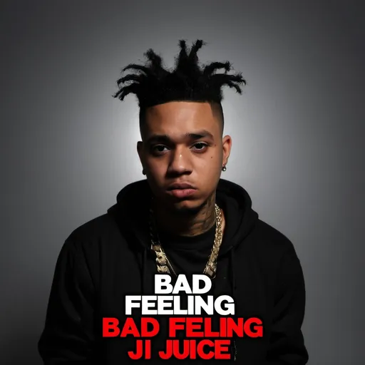 Prompt: create a cover art bad feeling by Lil Juice World J make the image size 3000px x 3000px 
