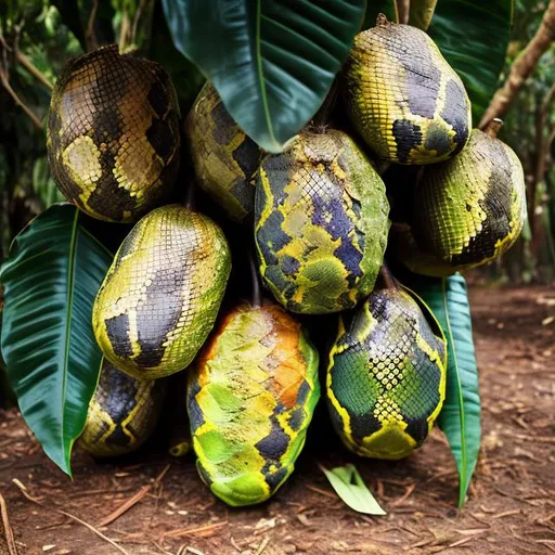 Prompt: snake fruit