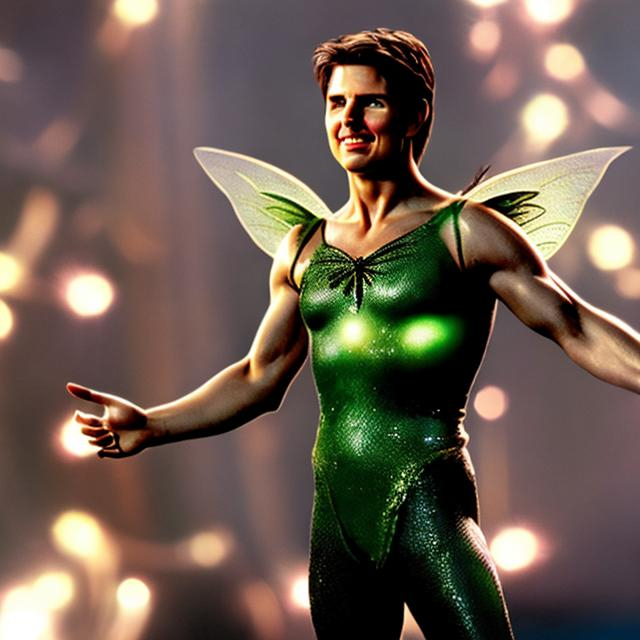Prompt: tom cruise as tinkerbell