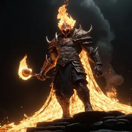 Prompt: the frenzied flame from elden ring as animation