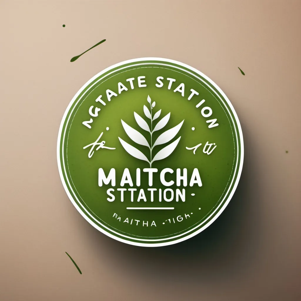 Prompt: create a matcha station logo