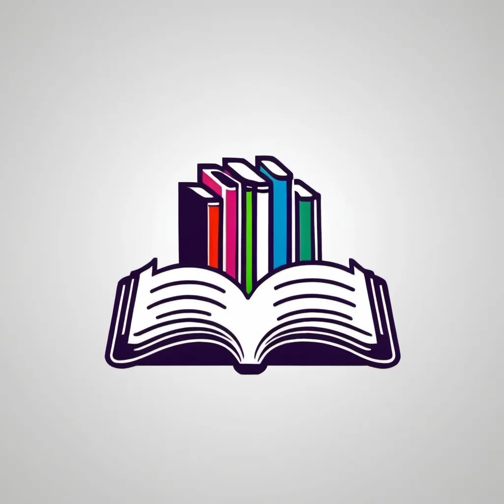 Prompt: make logo of e-books libary