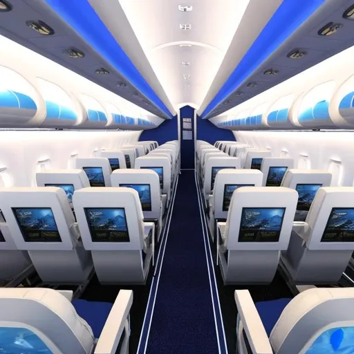 Prompt: 3d aircraft cabin
