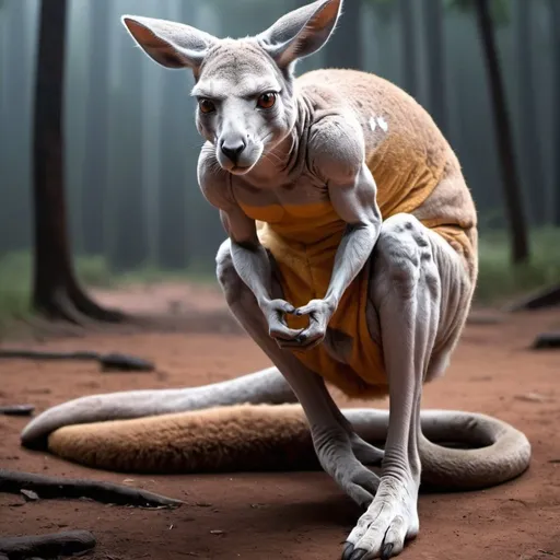 Prompt: Ultra instinct kangaroo