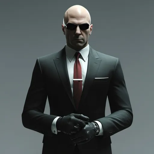 Prompt: Hitman's Playlist black man