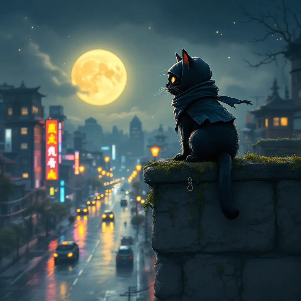 Prompt: Ninja Cat