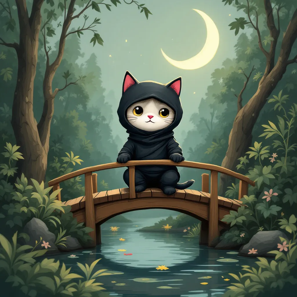 Prompt: Ninja Cat
