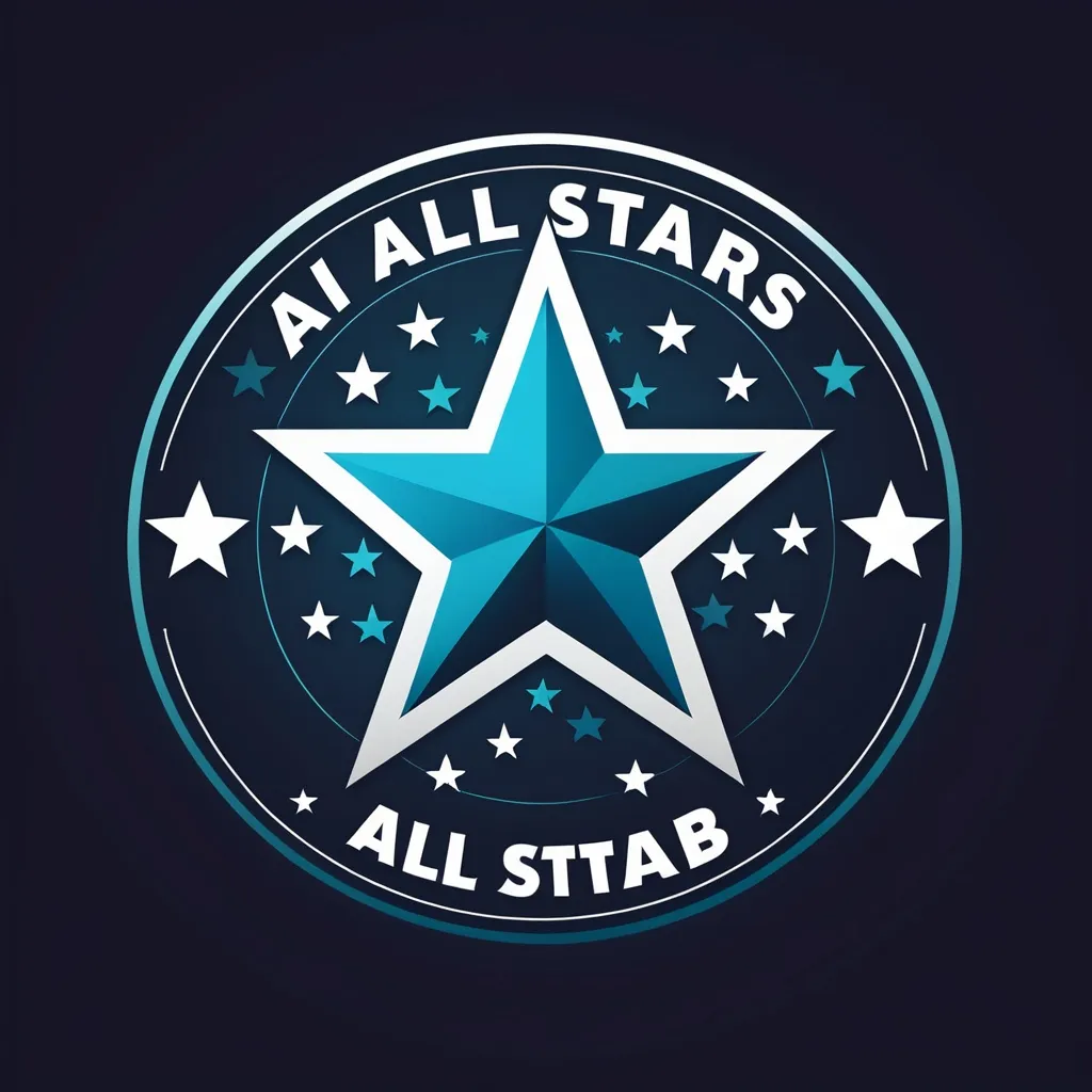 Prompt: Ai all stars sports club logo