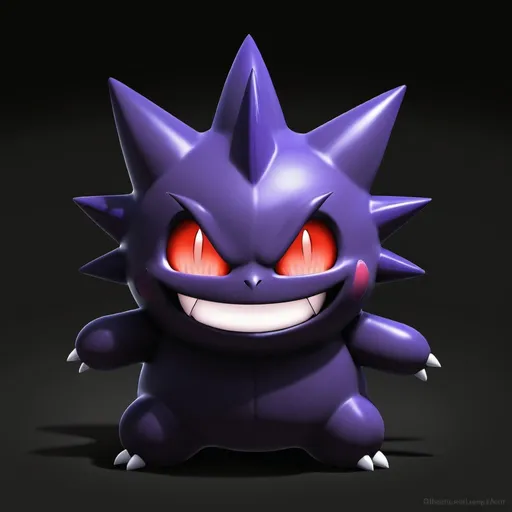 Prompt: dark chao gengar