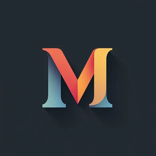 Prompt: logo letter M