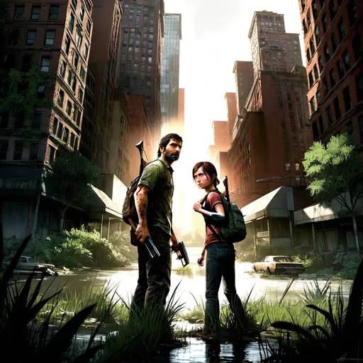 Prompt: last of us art no words