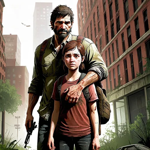 Prompt: last of us art no words