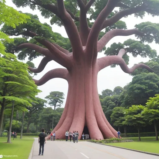 Prompt: World longest tree and Pokemon