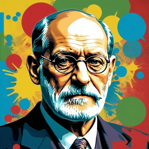 Prompt: Sigmund Freud Pop Art