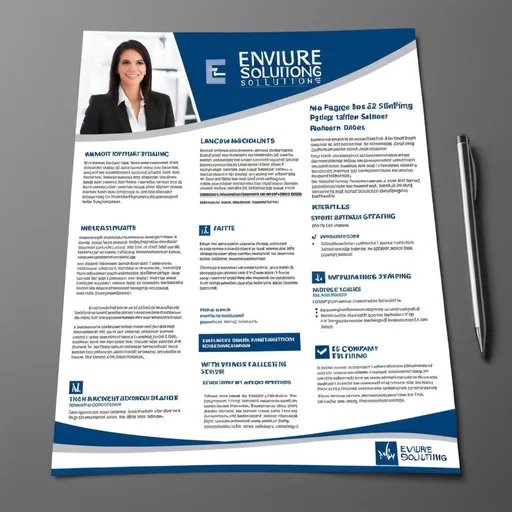 Prompt: I need a one pager to be used as a handout/mailer to clients regarding my staffing division. The company is Evurge staffing solutions.

