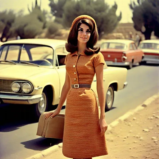 Prompt: Very realistic, very vibrant,authentic looks and feel israeli very early to late very very all thruout the very very like1960s styles looks true to the period and the place style period styles real realistic looks 1960s in Israel style women with 1960s bouffant hairstyles guys shorter natural like hair kinda buffed strong looking kinda kinda lighter olive/tan skin color attractive/handsome very youth both male and female very israelis sabras look in israel in israeli kibbutzs and Israeli towns very 1960s Israeli fashions styles looking real like authentic natural looking very israeli style very Israeli look ansd feel Israeli vivid like colors full body shots pics young people in group settings variety of realistic real like physical types and looks with some lighter looking very Israeliana with more vivid brighter look and details kinda anime feel very Israeli mediterranean more 1960s Isreali looks and styles