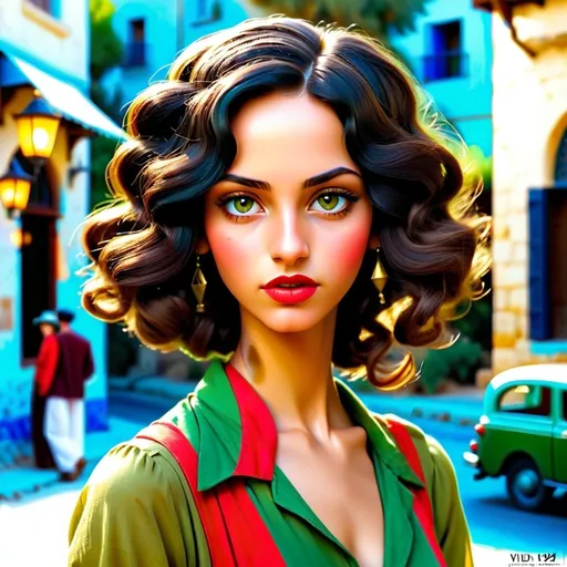 Prompt: Very realistic, very vibrant,authentic looks and feel israeli from  very early to late 1930s true period and place style period styles real realistic looks 1920s in Israel style women with 1920s hairstyles guys shorter natural like hair kinda buffed strong looking kinda kinda lighter olive skin color attractive/handsome very youth both male and female very israelis sabras look in israel in israeli kibbutz and towns very 1929s Israeli fashions styles looking real like authentic natural looking very israeli style very Israeli look ansd feel Israeli vivid like colors full body shots pics young people in group settings variety of realistic real like physical types and lookshaving some lighter fairer looking  types and very Israeliana vivid colors with jet or raven black very dark hair to lighter blondish having shades of greens yellows blues of all shades greens reds in piece brighter shades in dress and styles