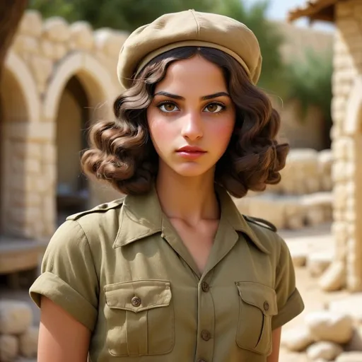 Prompt: Very realistic, very vibrant,authentic looks and feel israeli  very mid to late 1920s true period and place style period styles real realistic looks 1920s in Israel style women with 1920s hairstyles guys shorter natural like hair kinda buffed strong looking kinda kinda lighter olive skin color attractive/handsome very youth both male and female very israelis sabras look in israel in israeli kibbutz very 1929s Israeli fashions styles looking real like authentic natural looking very israeli style very Israeli look ansd feel Israeli vivid like colors full body shots pics young people in group settings variety of realistic real like physical types and lookshaving some lighter fairer looking  types and very Israeliana