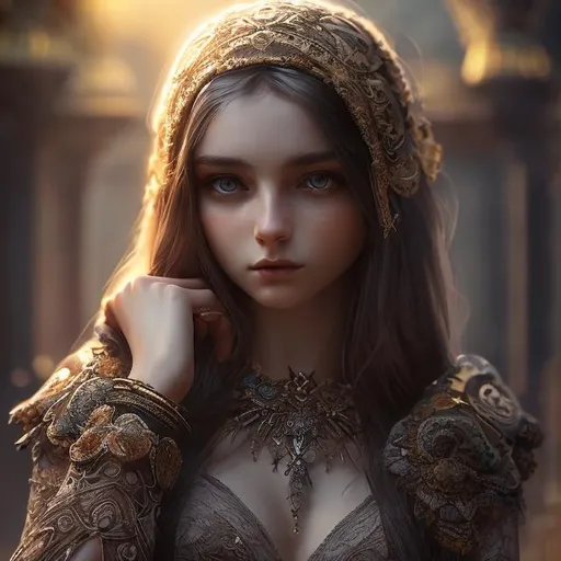 Prompt: Young Ukrainian women , realistic style, symmetrical, soft lighting, intricate details, highly detailed, unreal engine, sharp focus, studio photo, intricate details, portrait, Ukrainian clothes !!!