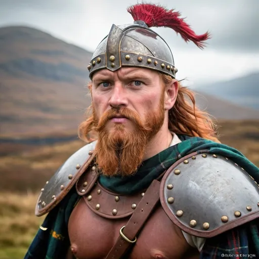 Prompt: Ancient Scottish warrior