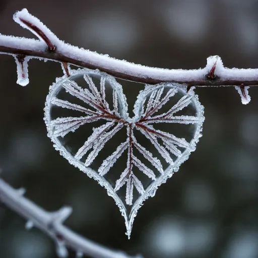 Prompt: Winter's icy grip,
Embraced by its frozen heart,
Nature's chill whispers.