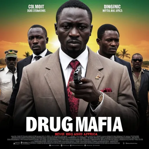 Prompt: Movie Poster - Movie title Drug Mafia

Based in Africa
