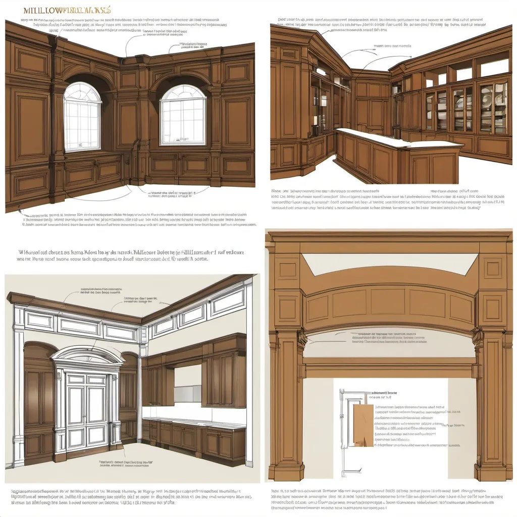 Prompt: Millwork Drafting for Luxury Homes
 make informative  graphic for blog post 