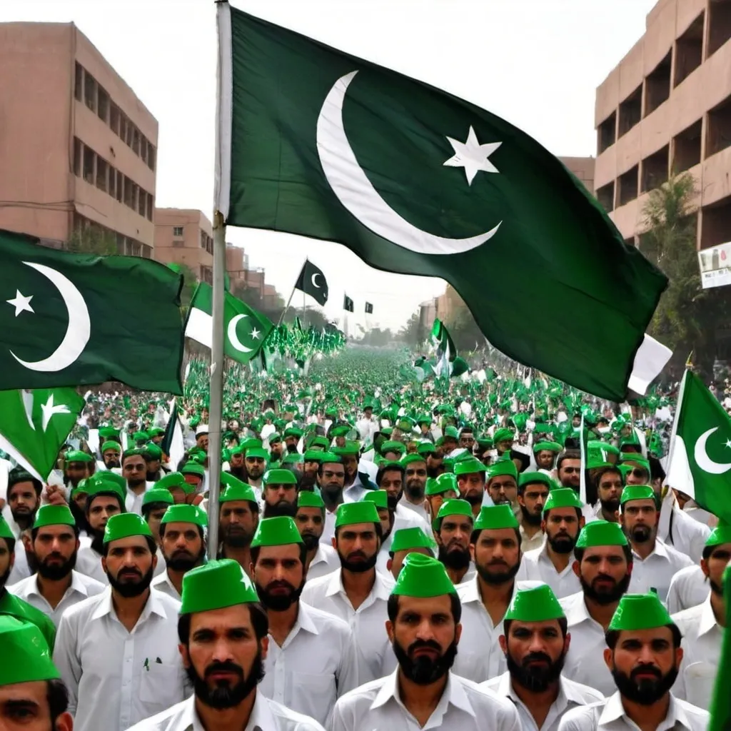 Prompt: pakistan independance day 14 august