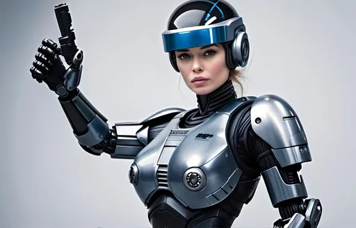 Prompt: Robocop female