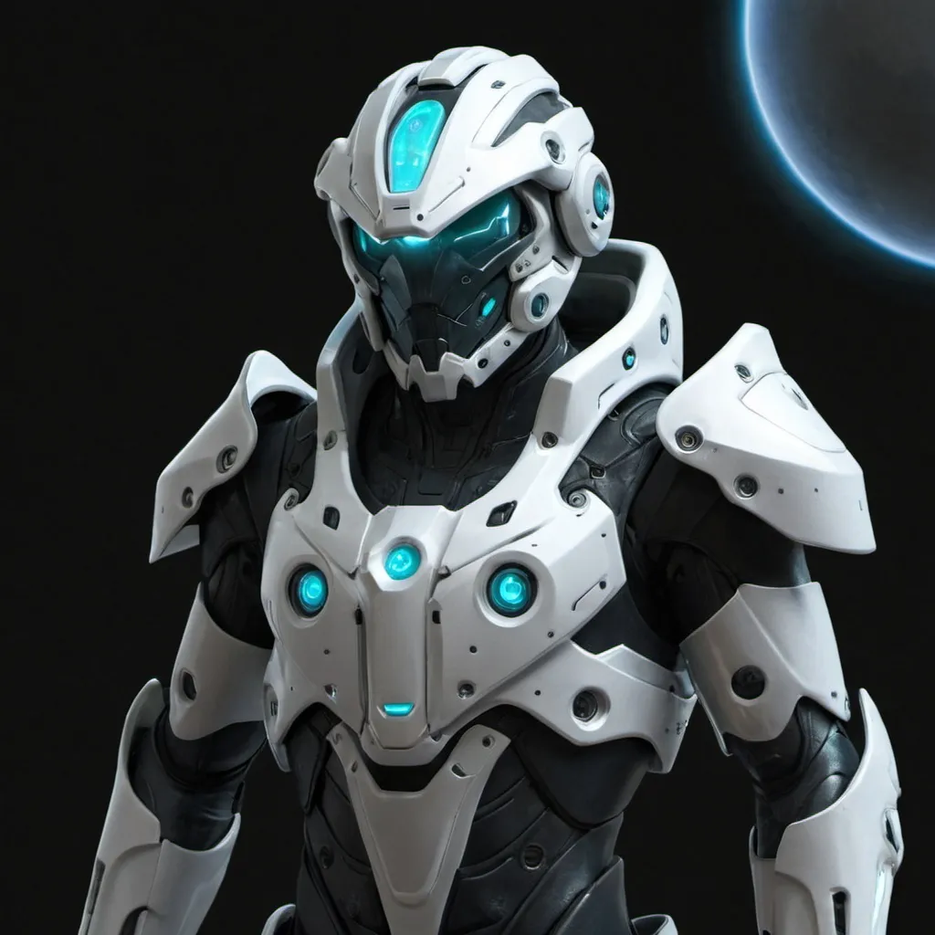 Prompt: Sci-fi, Nebulan Armor, Full Body, Model, Male