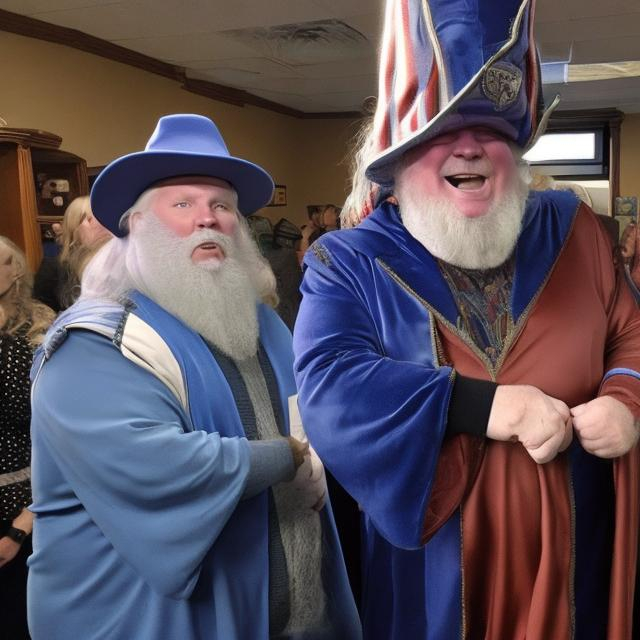 Prompt: Doug Ford dressed like a wizard