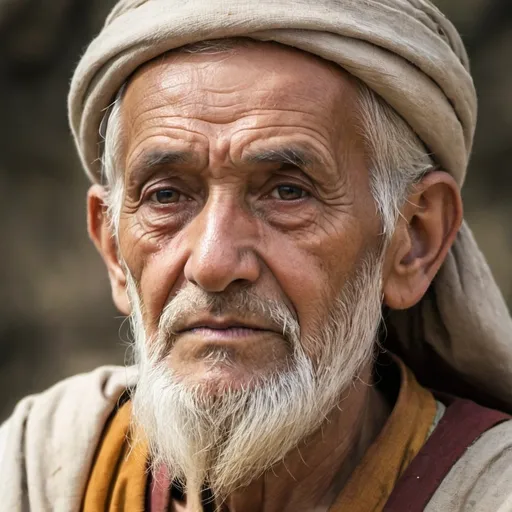 Prompt: an old wise man closeup but ful head can be seen