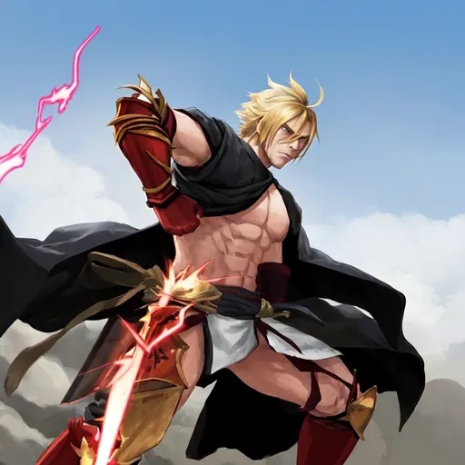Prompt: make him a warrior from anime